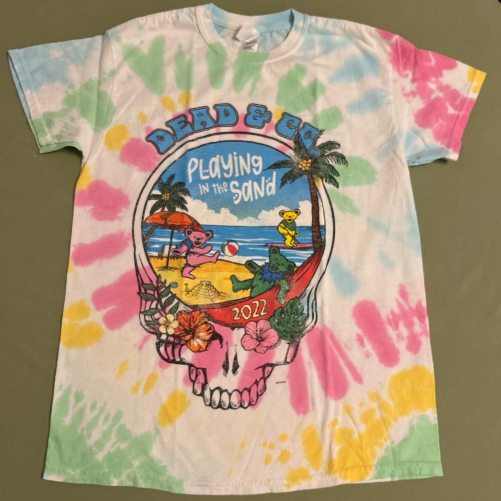 Dead & Co Playin' in the Sand Tie-Dye Concert Event T-Shirt Medium